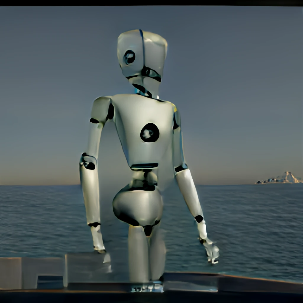 robot at sea